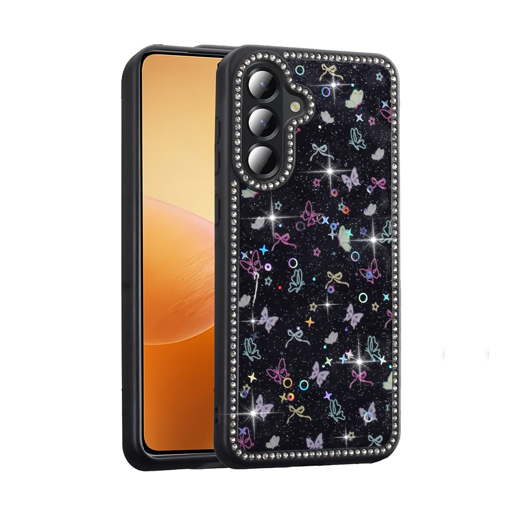 Galaxy A56 Kılıf Taşlı ve Simli Tasarım Zore Azra Kapak