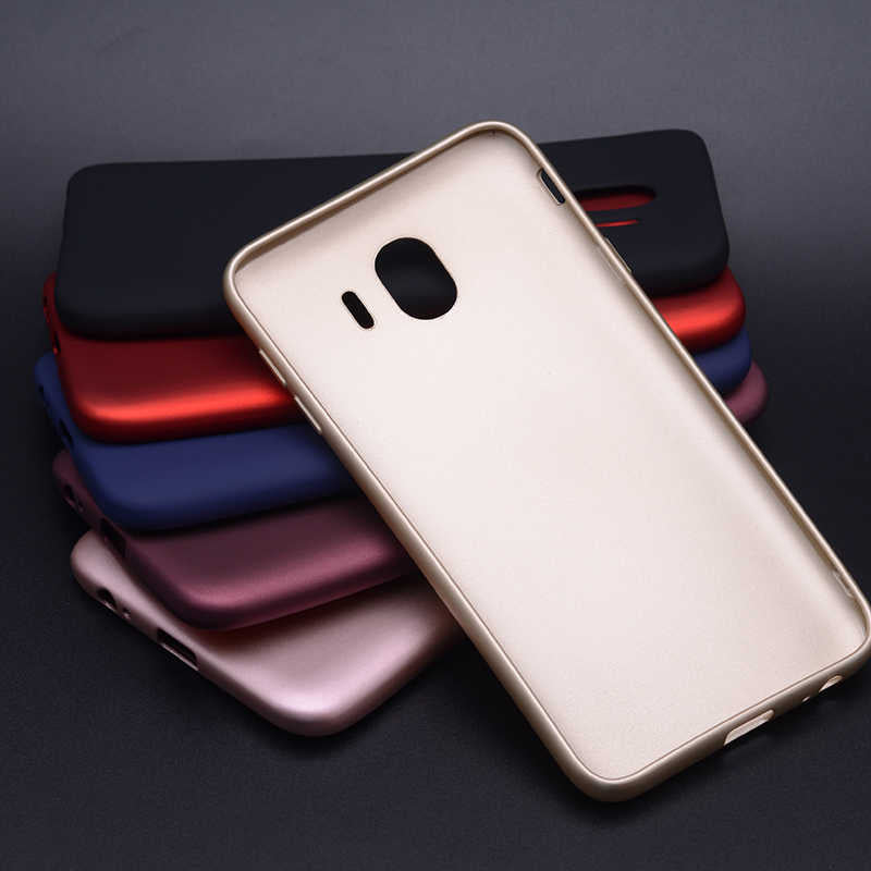 Galaxy J4 Kılıf Zore Premier Silikon Kapak Saks Mavi