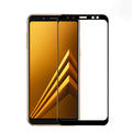 Galaxy J4 Plus Zore Kenarları Kırılmaya Dayanıklı Cam Ekran Koruyucu