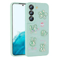 Galaxy S21 FE Kılıf Kabartma Figürlü Parlak Zore Toys Silikon Kapak