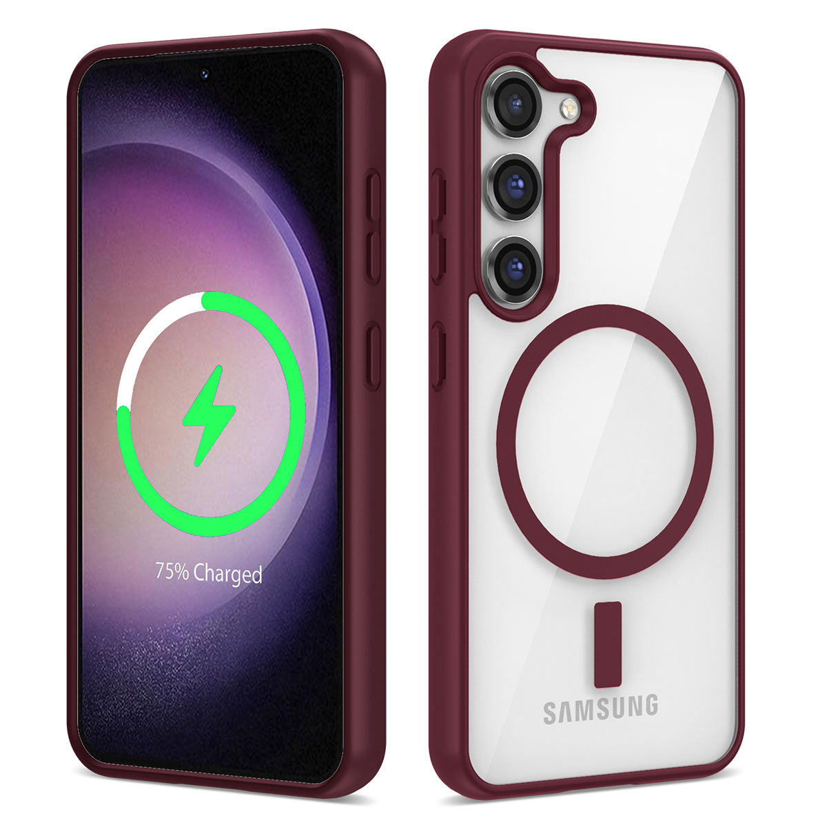Galaxy S22 Kılıf M-safe Wireless Şarj Özellikli Silikon Zore Ege Kapak