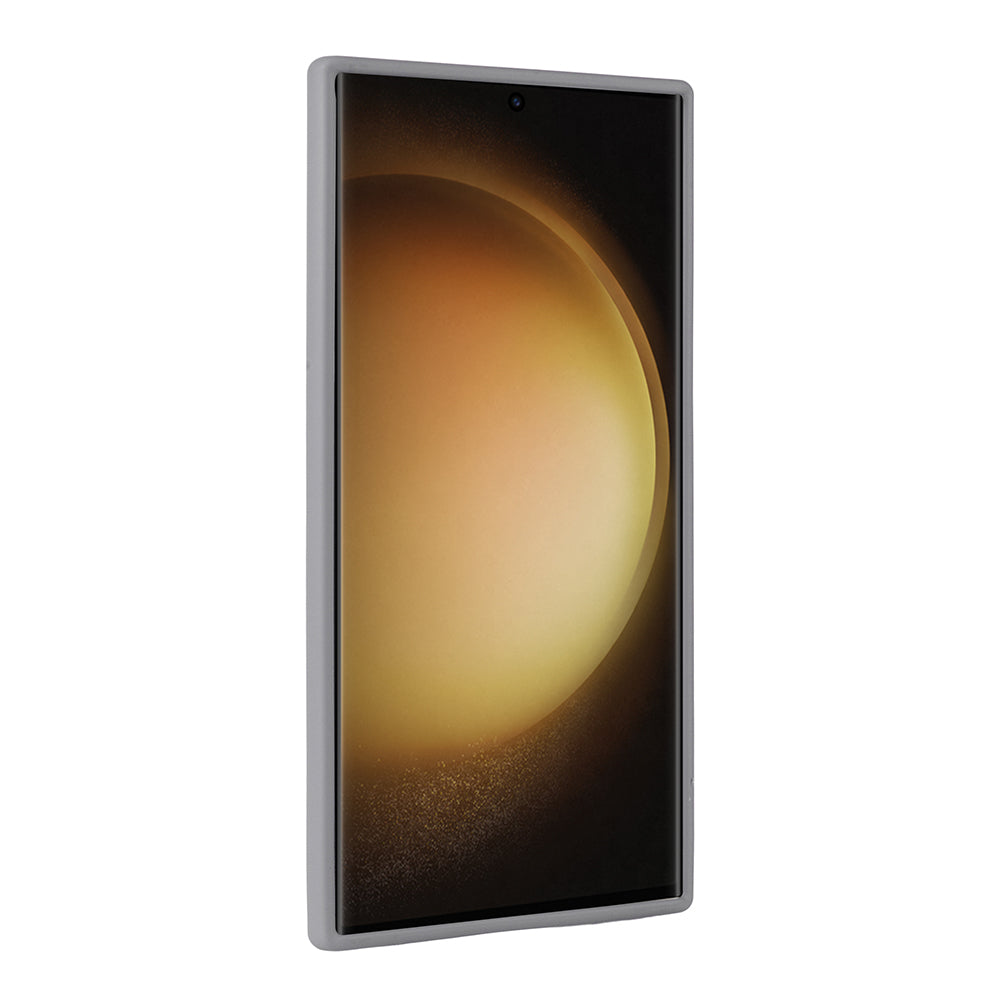 Galaxy S22 Ultra Kılıf Parlak Taşlı Tasarım Zore Pırlanta Kapak Gri