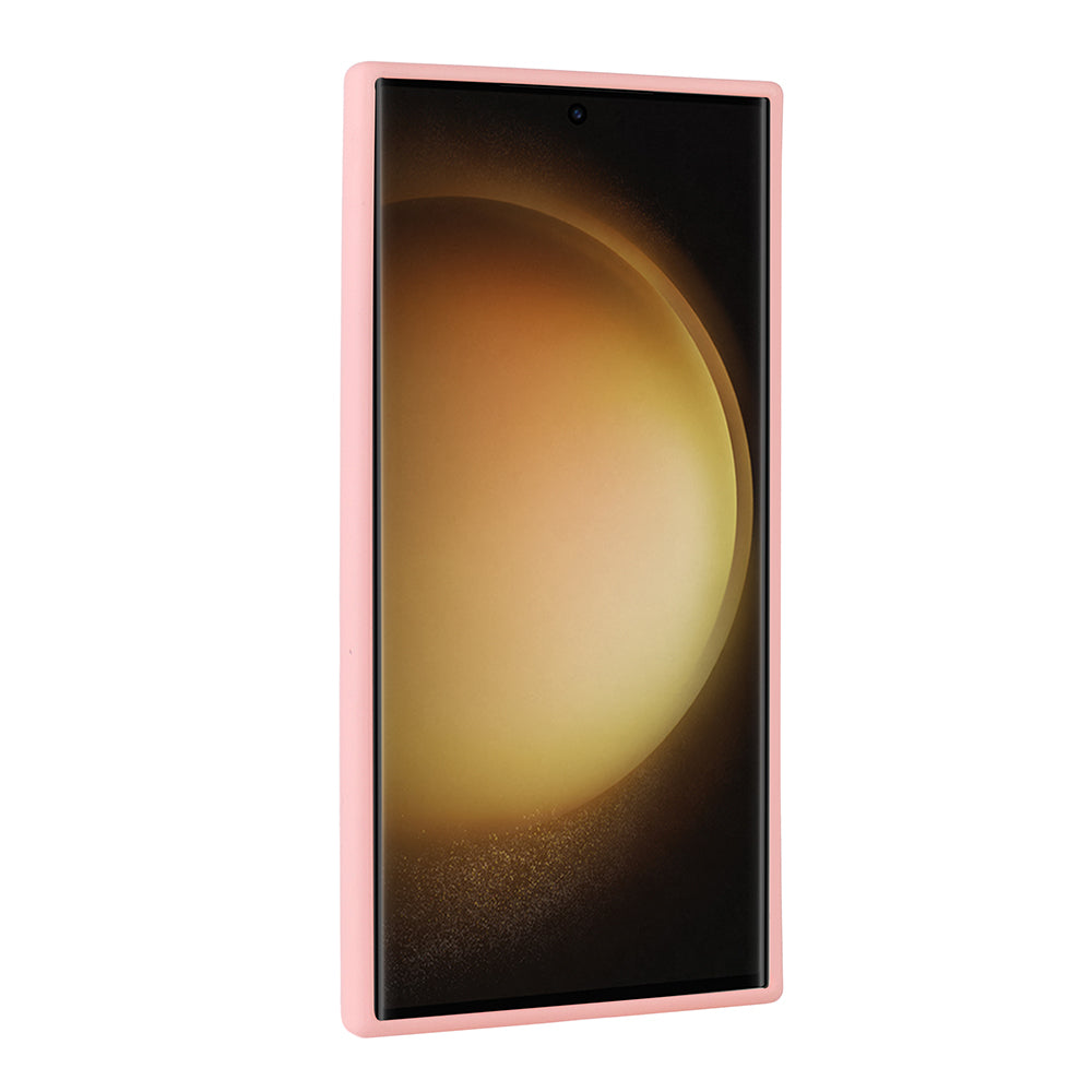 Galaxy S22 Ultra Kılıf Parlak Taşlı Tasarım Zore Pırlanta Kapak Pembe