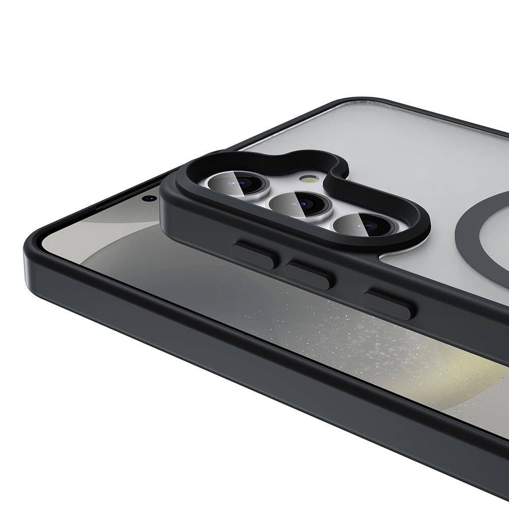 Galaxy S23 FE Kılıf M-safe Şarj Özellikli Mat Arka Yüzey Zore Sio Kapak Derin Mor