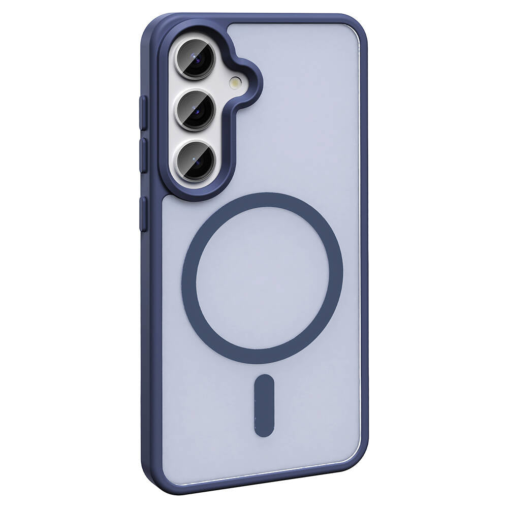 Galaxy S23 FE Kılıf M-safe Şarj Özellikli Mat Arka Yüzey Zore Sio Kapak Siyah