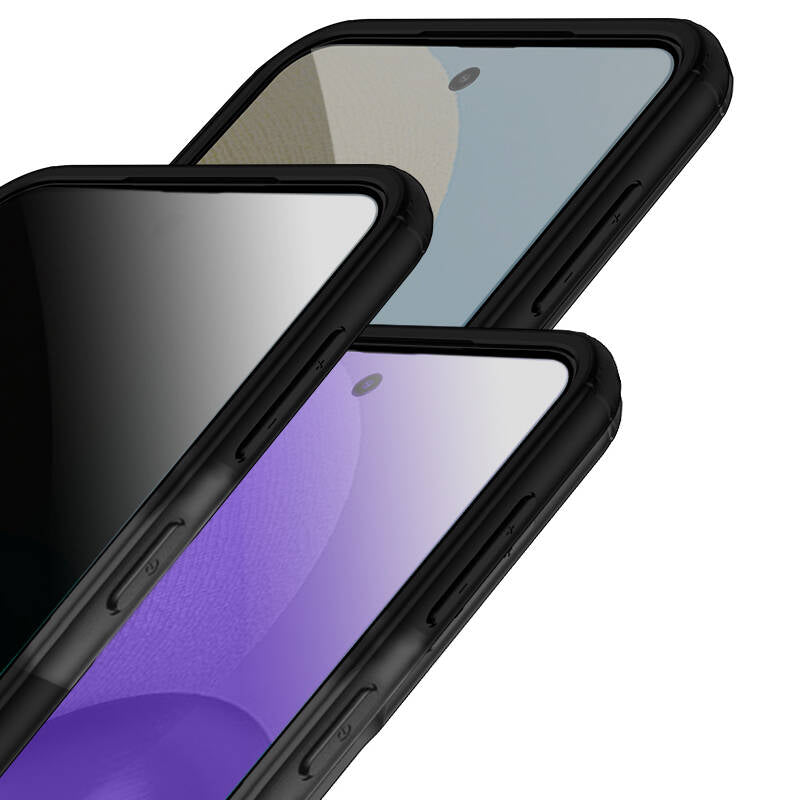 Galaxy S23 FE Kılıf Sert PC Arka Yüzey Wireless Şarj Özellikli Zore Flet M-safe Kapak Renksiz