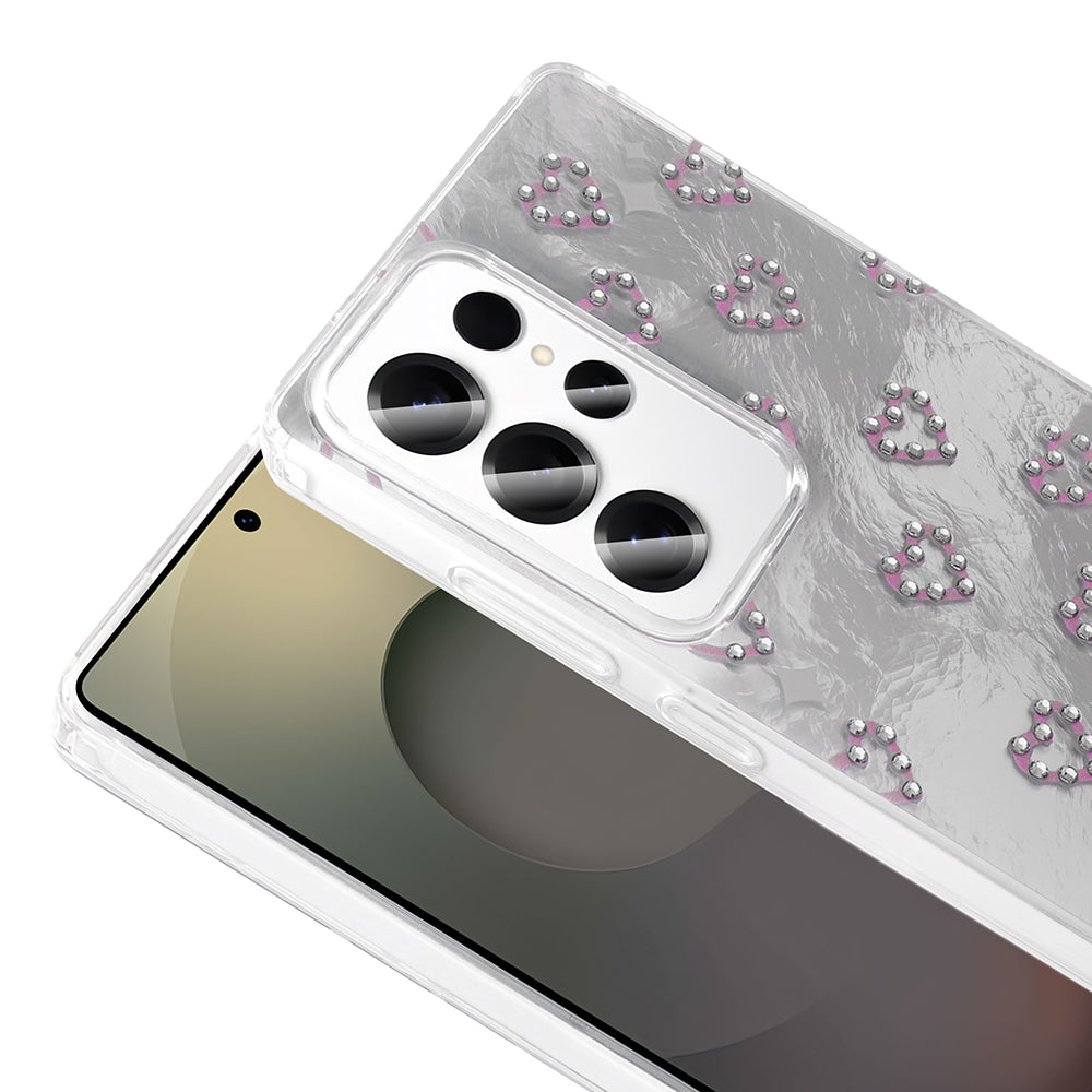 Galaxy S23 Ultra Kılıf Kamera Korumalı Figürlü Zore Ponti Silikon Kapak Lila