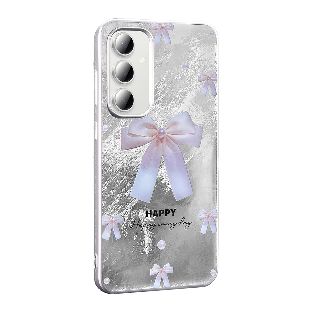 Galaxy S24 FE Kılıf Desenli Zore Mep Kapak Gri Leopar