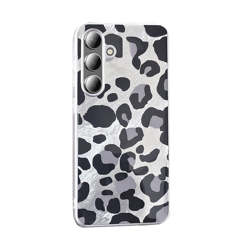 Galaxy S24 Kılıf Desenli Zore Mep Kapak Gold Leopar