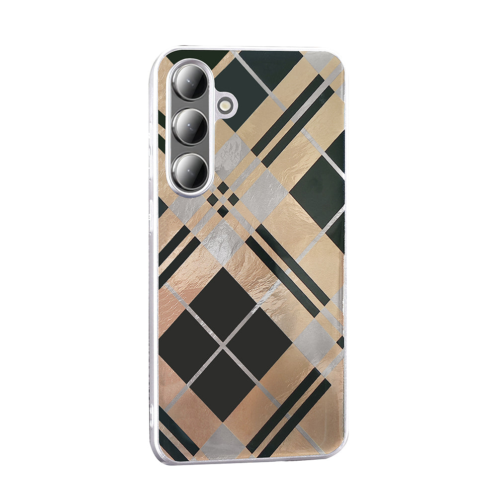 Galaxy S24 Kılıf Desenli Zore Mep Kapak Gold Leopar