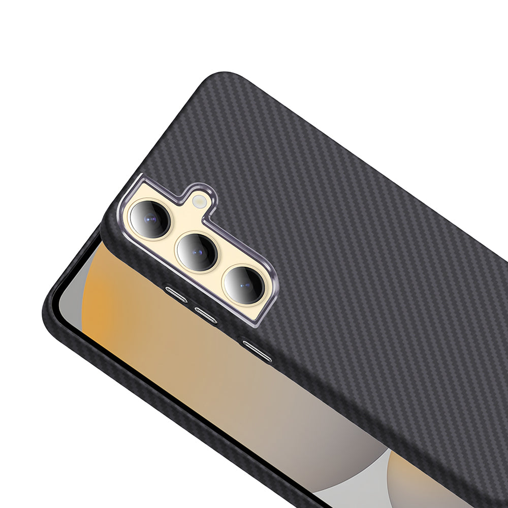 Galaxy S24 Kılıf M-safe Şarj Özellikli Karbon Fiber Görünümlü Zore Gros Kapak Lacivert