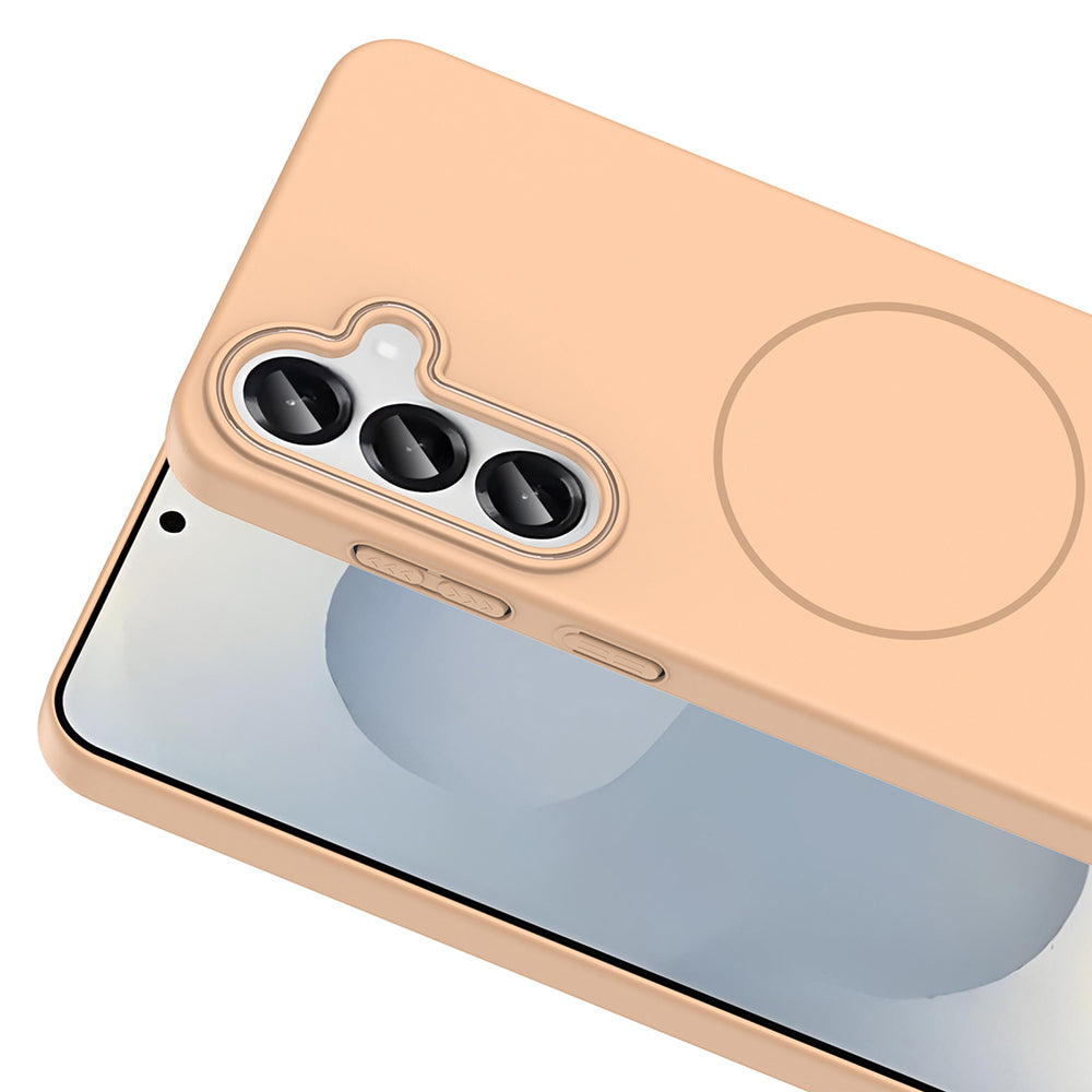 Galaxy S24 Kılıf M-safe Şarj Özellikli Zore Ruby Sert Kapak Siyah