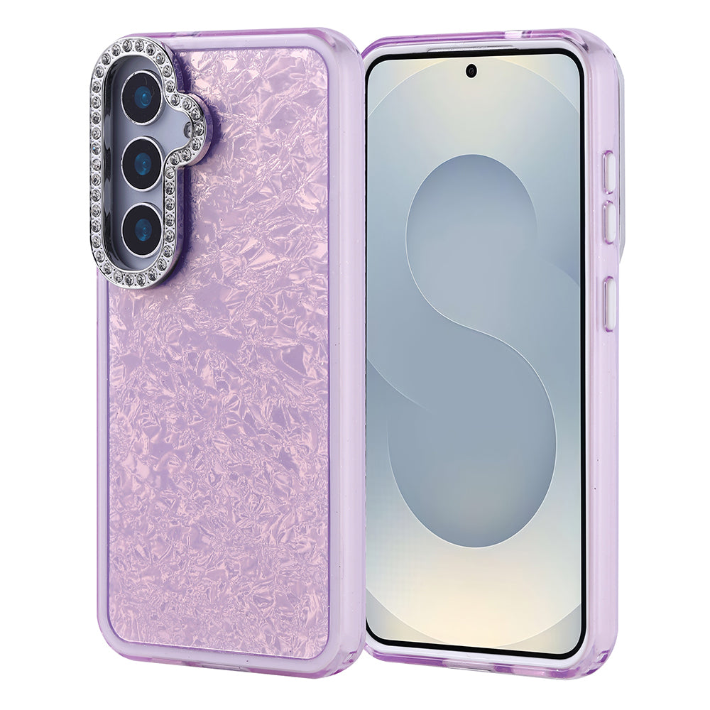 Galaxy S24 Kılıf Taşlı Tasarımlı Zore Kapi Kapak Lila