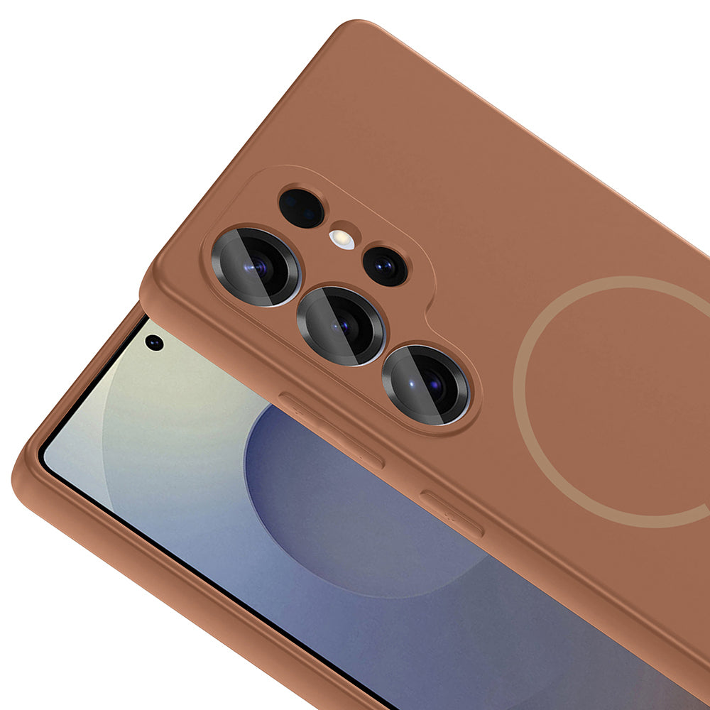 Galaxy S24 Ulta Kılıf M-safe Şarj Özellikli Zore Meta Kapak