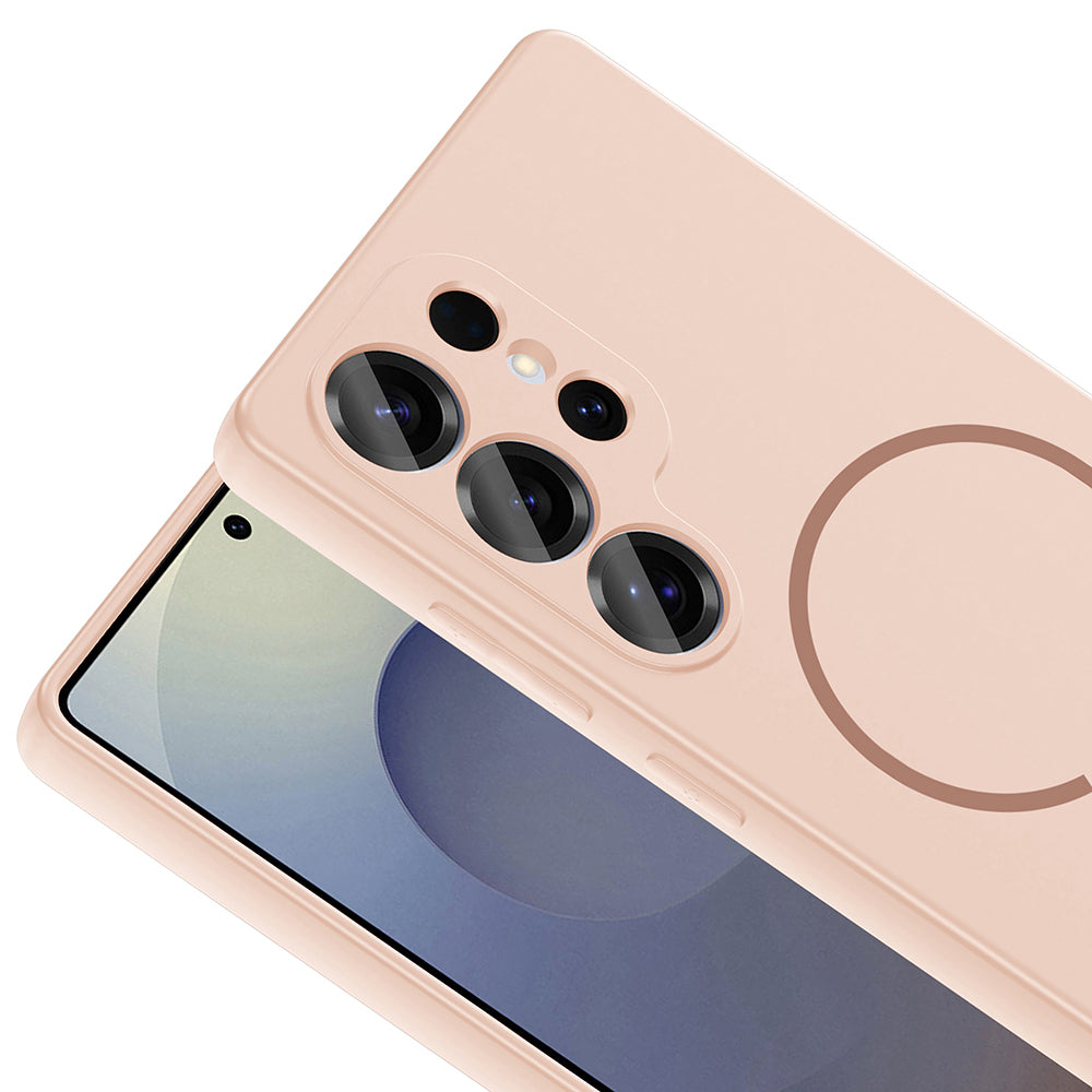 Galaxy S24 Ulta Kılıf M-safe Şarj Özellikli Zore Meta Kapak