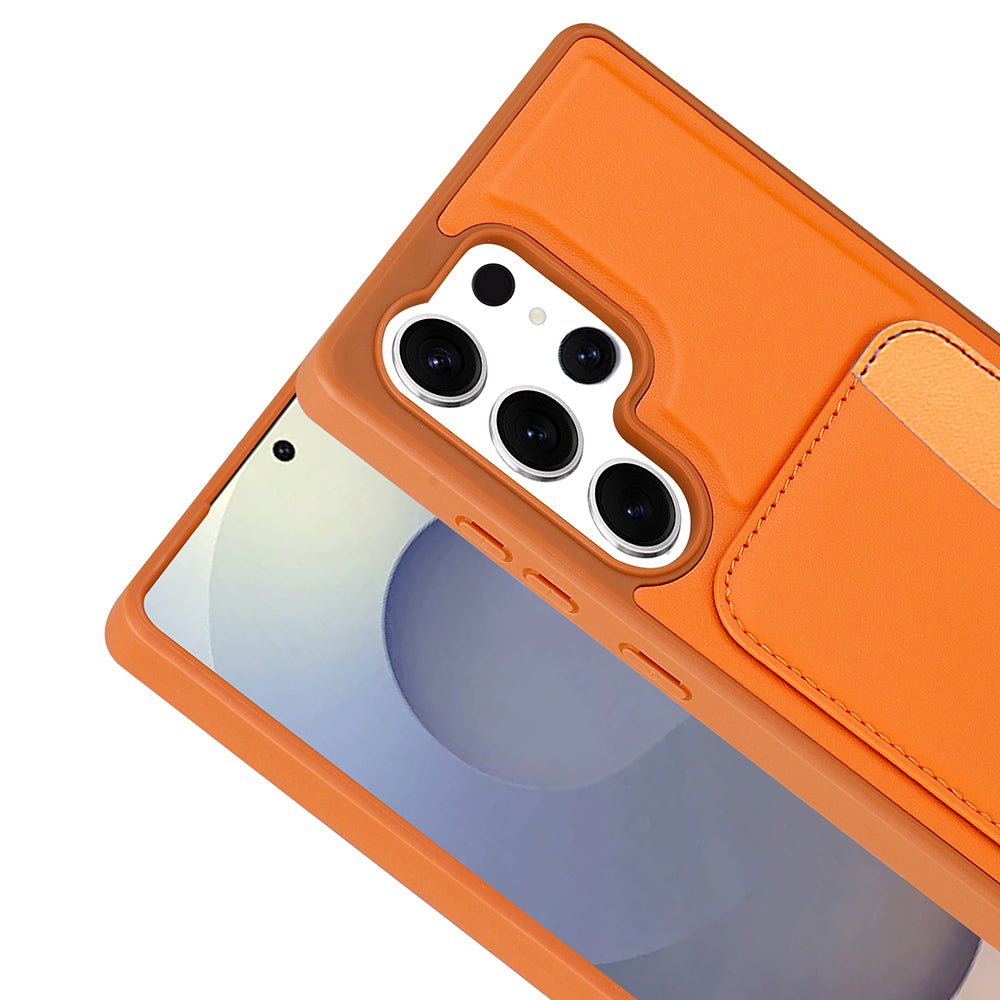 Galaxy S24 Ultra Kılıf Kartlıklı Zore X-Kart Silikon Kapak