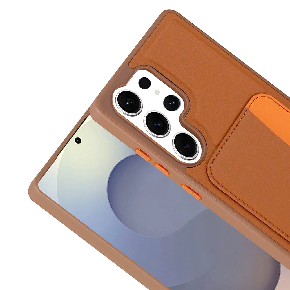 Galaxy S24 Ultra Kılıf Kartlıklı Zore X-Kart Silikon Kapak