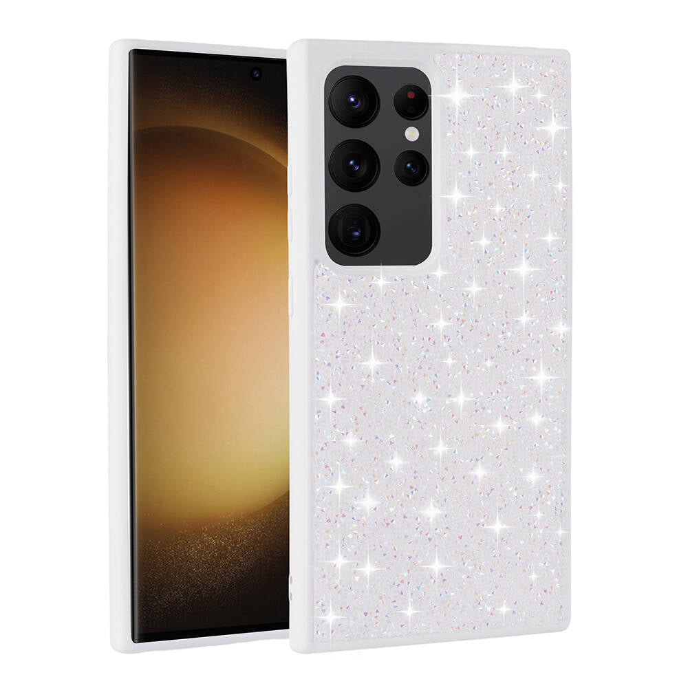 Galaxy S24 Ultra Kılıf Parlak Taşlı Tasarım Zore Pırlanta Kapak Siyah
