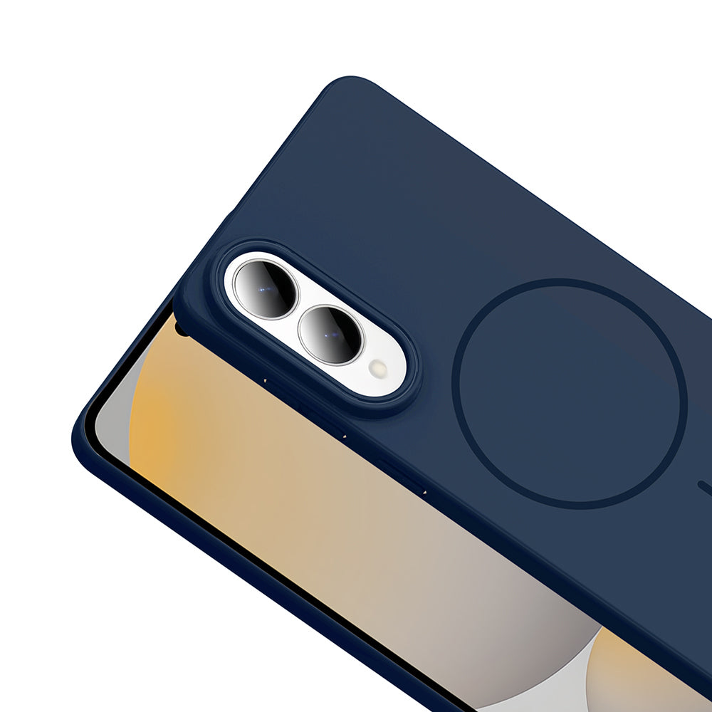 Galaxy S25 Edge Kılıf M-safe Şarj Özellikli Zore Ruby Sert Kapak Siyah