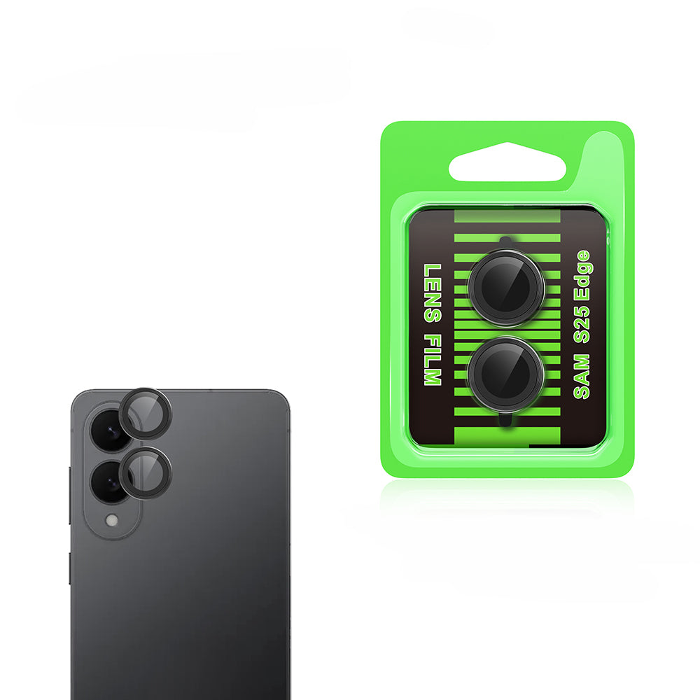 Galaxy S25 Edge Zore CL-07 Kamera Lens Koruyucu Siyah