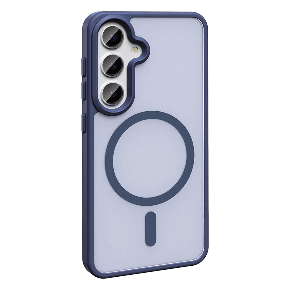 Galaxy S25 FE Kılıf M-safe Şarj Özellikli Mat Arka Yüzey Zore Sio Kapak Siyah