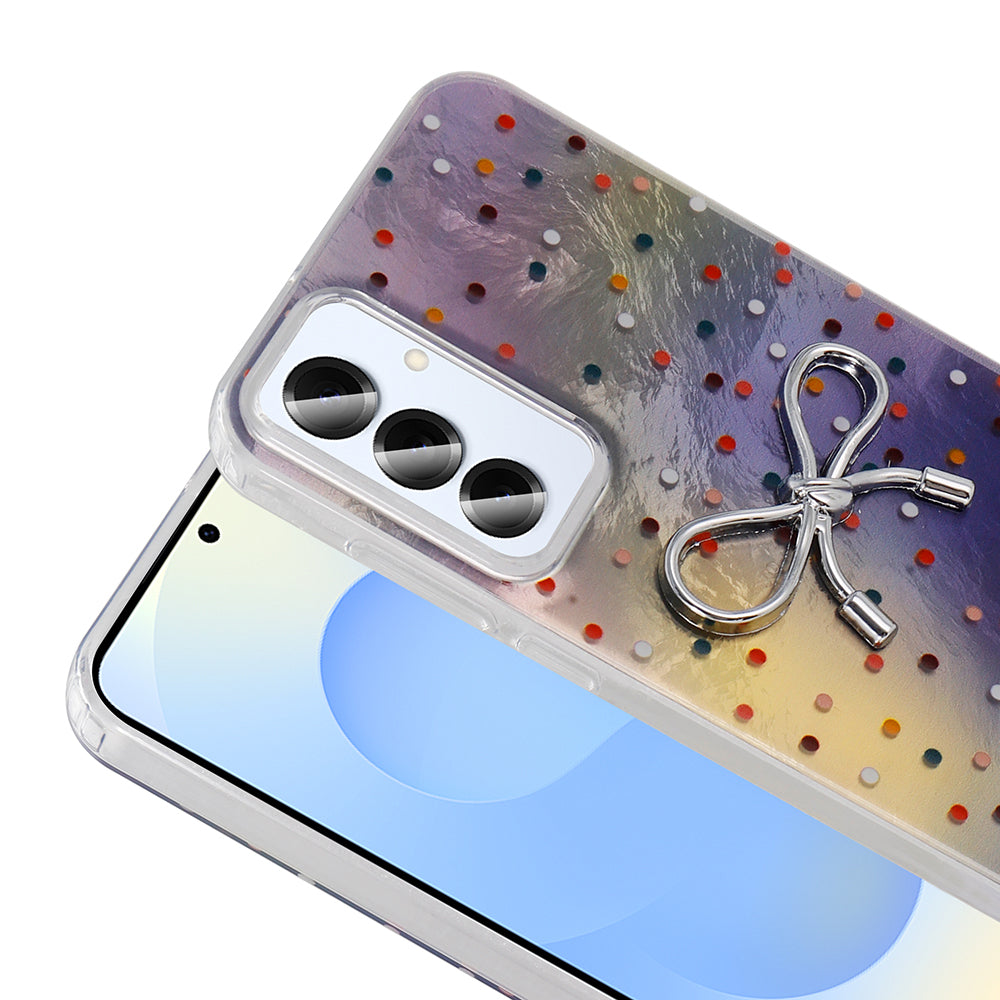 Galaxy S25 Kılıf Kamera Korumalı Figürlü Zore Ponti Silikon Kapak Beyaz