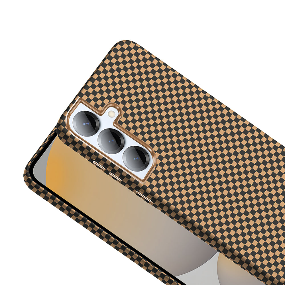 Galaxy S25 Kılıf M-safe Şarj Özellikli Karbon Fiber Görünümlü Zore Gros Kapak Lacivert