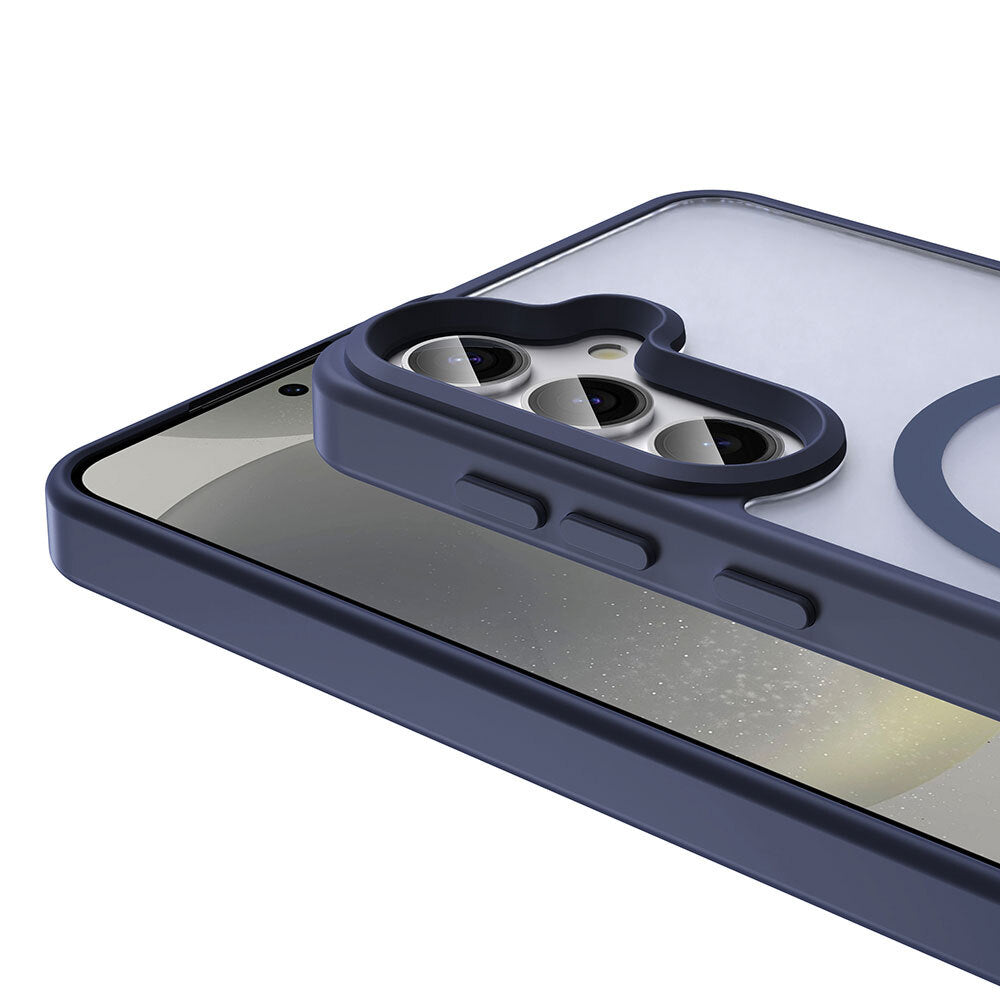 Galaxy S25 Kılıf M-safe Şarj Özellikli Mat Arka Yüzey Zore Sio Kapak Siyah