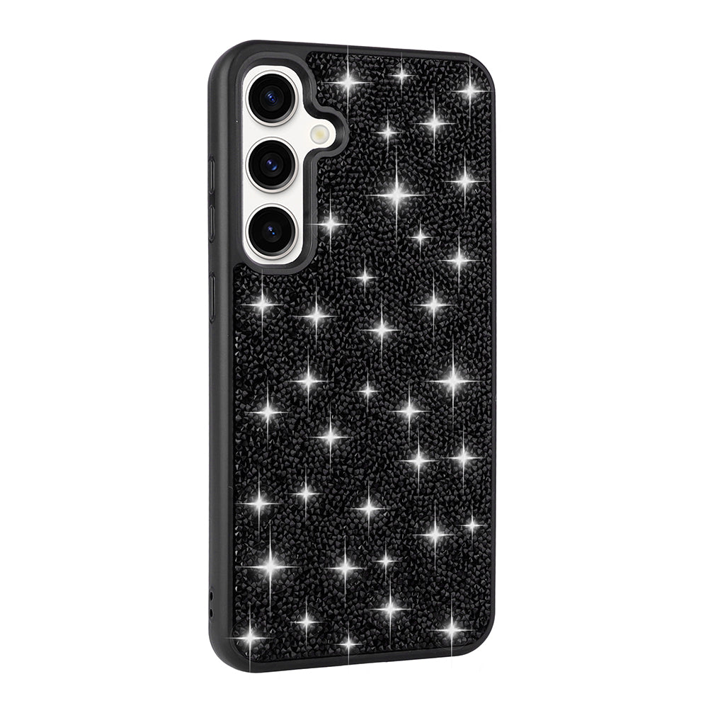 Galaxy S25 Kılıf Parlak Taşlı Tasarım Zore Pırlanta Kapak Gri