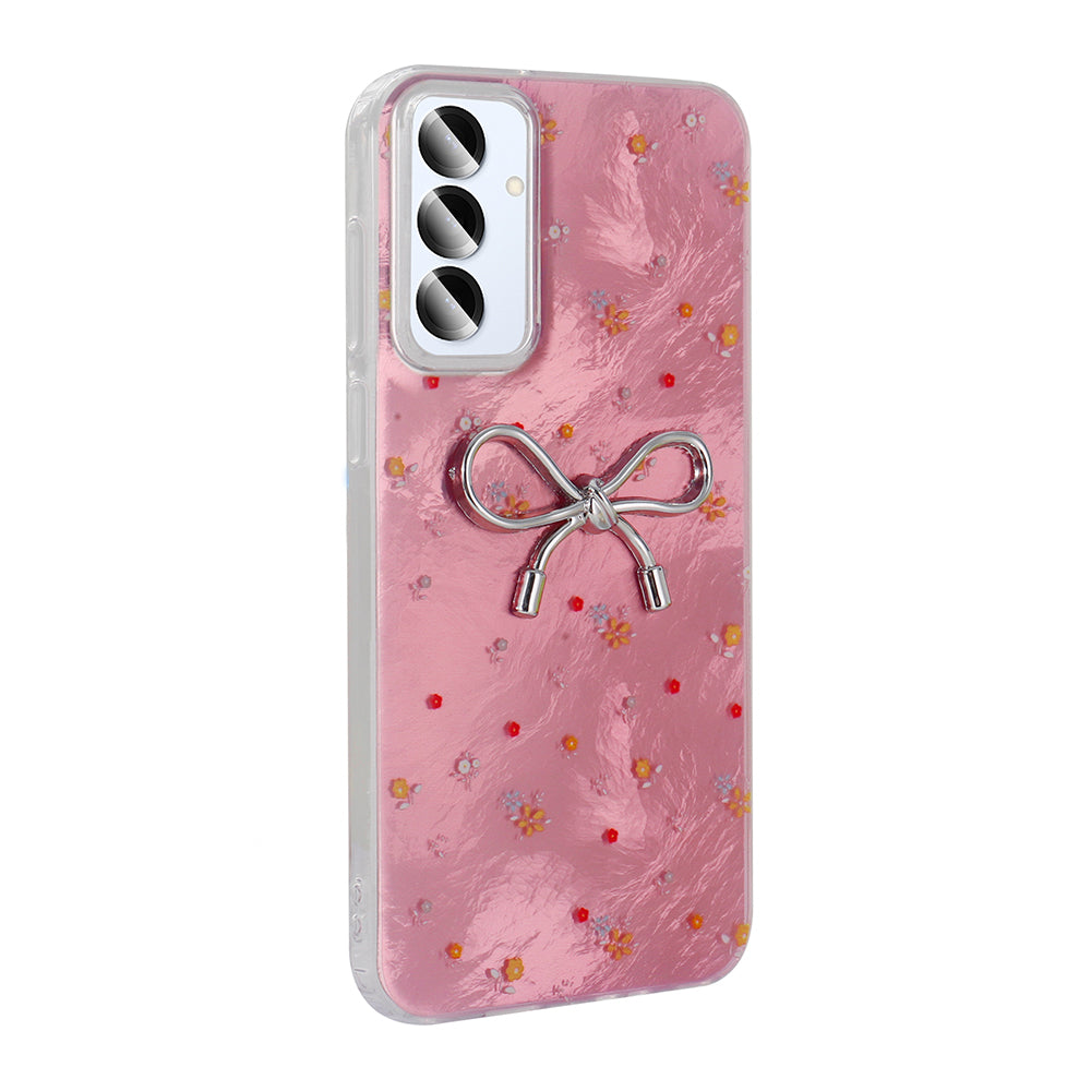 Galaxy S25 Plus Kılıf Kamera Korumalı Figürlü Zore Ponti Silikon Kapak Açık Pembe