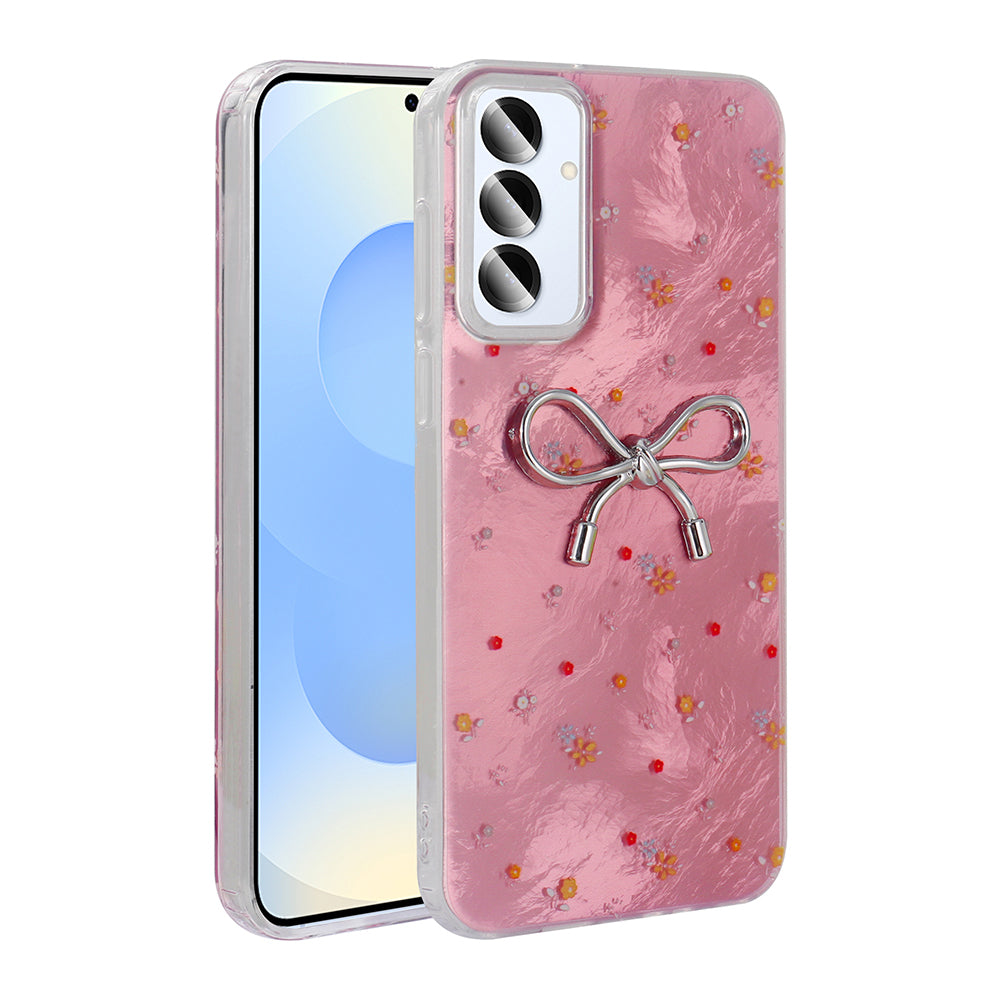 Galaxy S25 Plus Kılıf Kamera Korumalı Figürlü Zore Ponti Silikon Kapak Açık Pembe