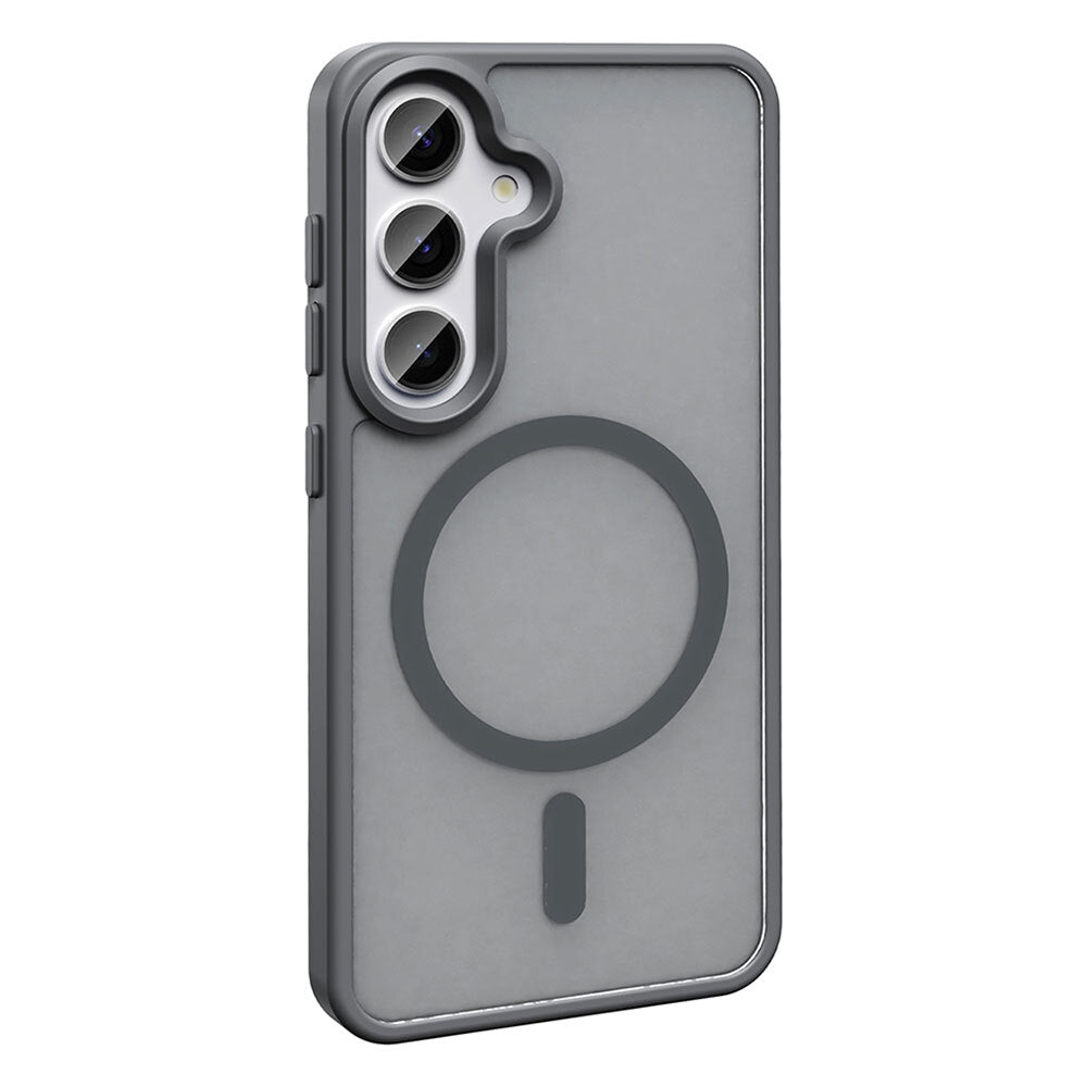 Galaxy S25 Plus Kılıf M-safe Şarj Özellikli Mat Arka Yüzey Zore Sio Kapak Bej