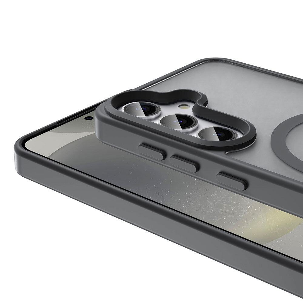 Galaxy S25 Plus Kılıf M-safe Şarj Özellikli Mat Arka Yüzey Zore Sio Kapak Rose Gold