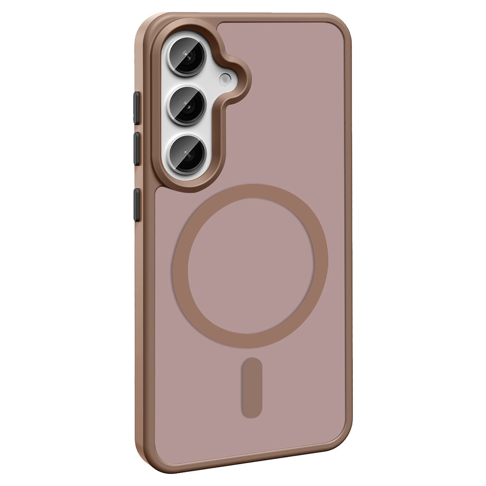 Galaxy S25 Plus Kılıf M-safe Şarj Özellikli Mat Arka Yüzey Zore Sio Kapak Gri