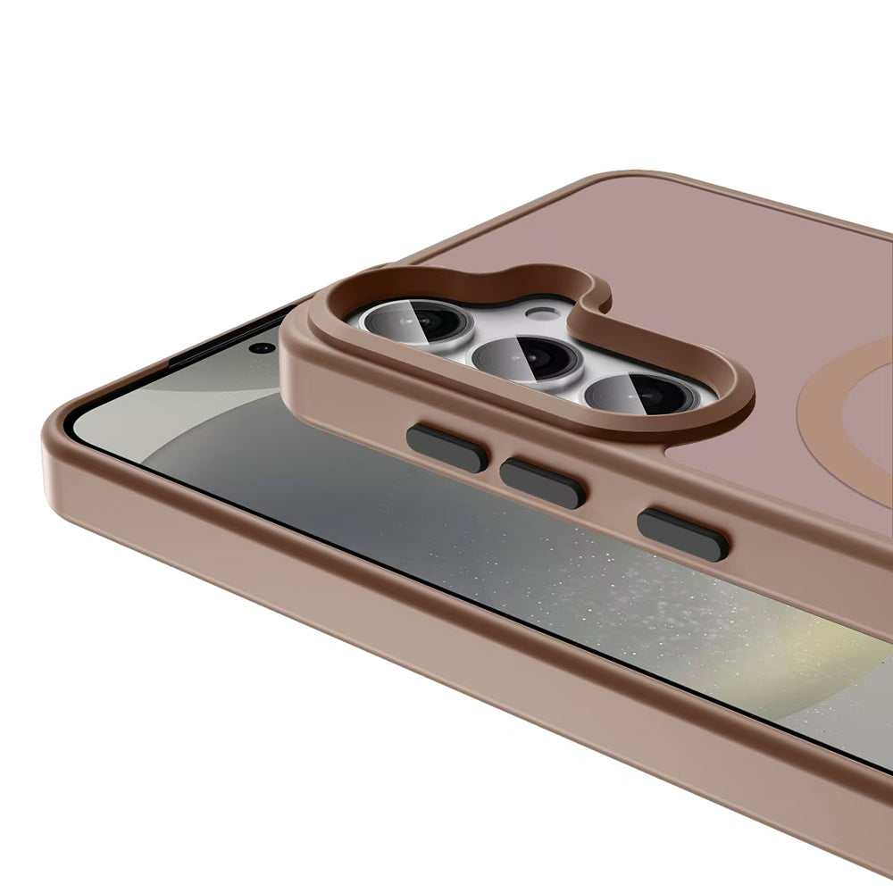 Galaxy S25 Plus Kılıf M-safe Şarj Özellikli Mat Arka Yüzey Zore Sio Kapak Lacivert