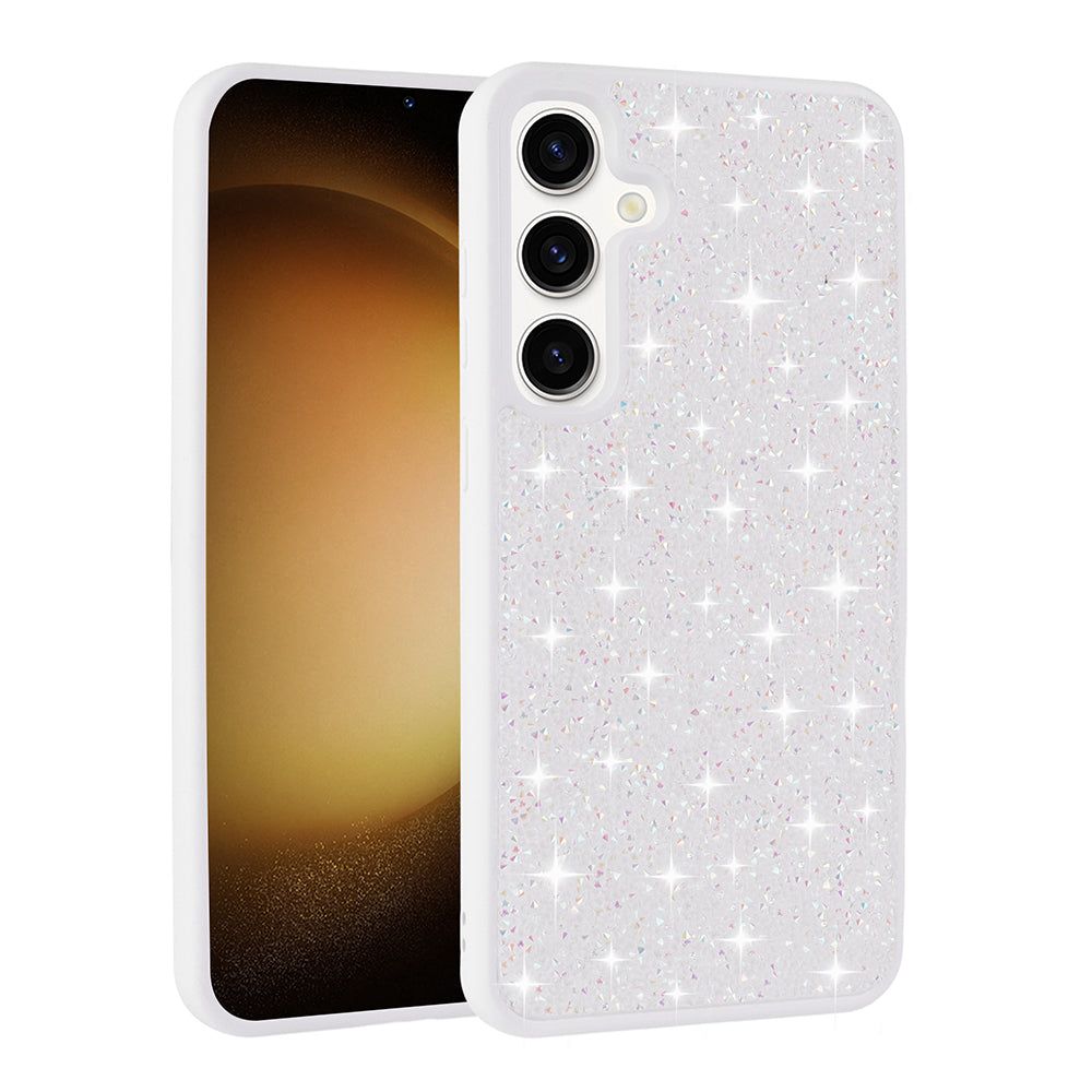 Galaxy S25 Plus Kılıf Parlak Taşlı Tasarım Zore Pırlanta Kapak Gold