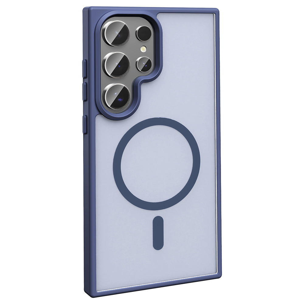 Galaxy S25 Ultra Kılıf M-safe Şarj Özellikli Mat Arka Yüzey Zore Sio Kapak Bej