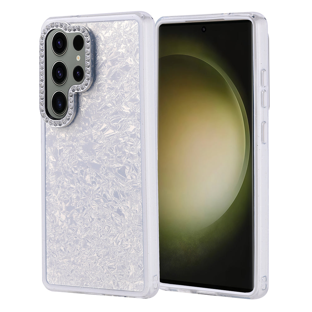 Galaxy S25 Ultra Kılıf Taşlı Tasarımlı Zore Kapi Kapak Gümüş