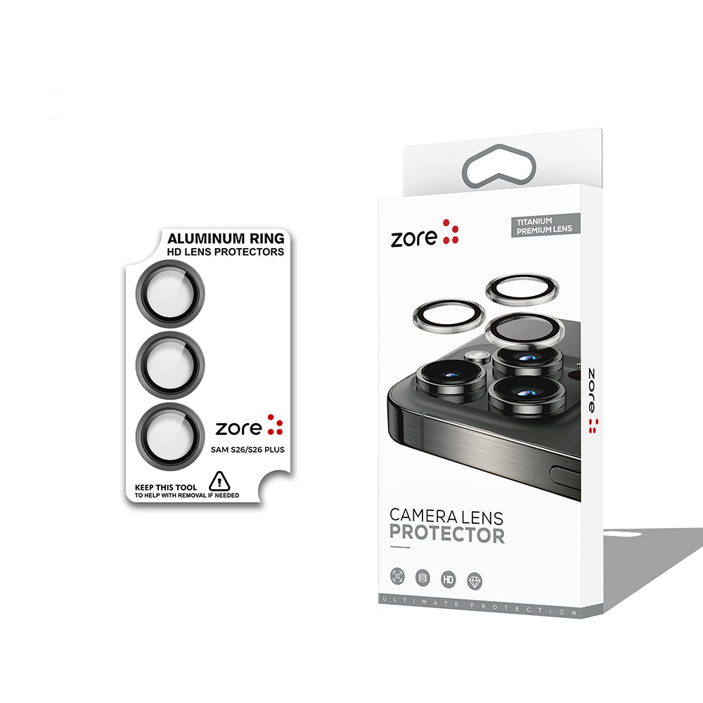 Galaxy S26 Plus Zore CL-12 Premium Safir Parmak İzi Bırakmayan Anti-Reflective Kamera Lens Koruyucu