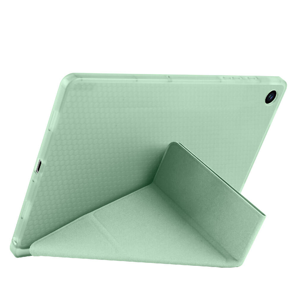 Galaxy Tab A11 Kılıf Zore Tri Folding Kalem Bölmeli Standlı Kılıf