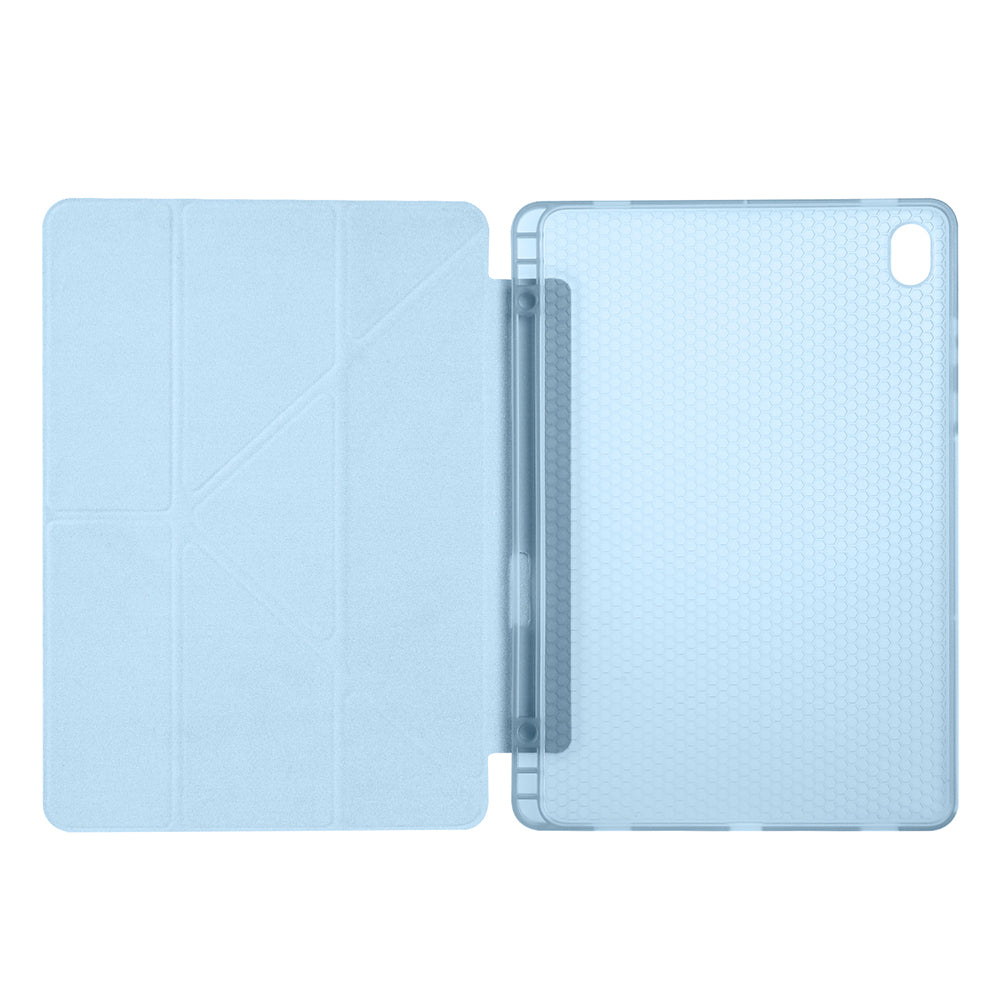 Galaxy Tab S11 Kılıf Zore Tri Folding Kalem Bölmeli Standlı Kılıf