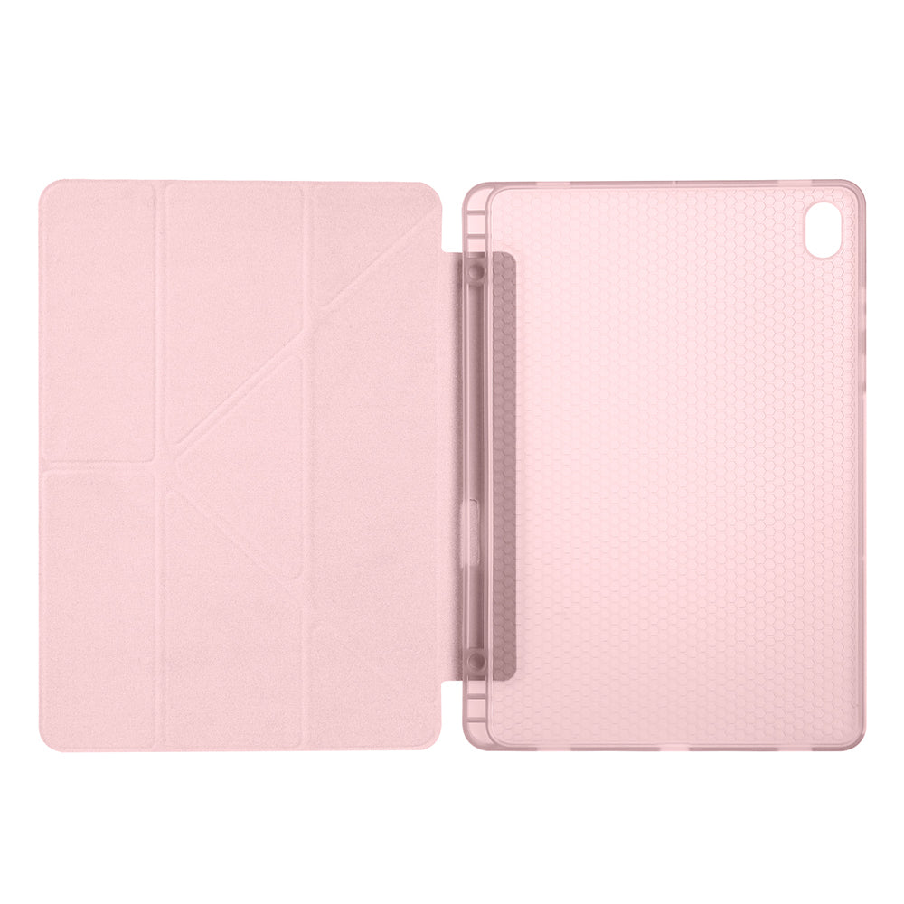 Galaxy Tab S11 Kılıf Zore Tri Folding Kalem Bölmeli Standlı Kılıf