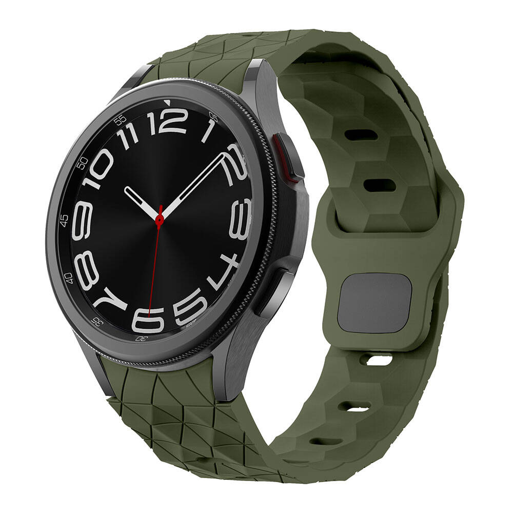 Galaxy Watch 5 44mm Zore KRD-116 20mm Futbol Desenli Spor Tasarımlı Silikon Kordon