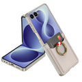 Galaxy Z Flip 8 Zore Kıpta Yüzüklü Kartlıklı Kapak