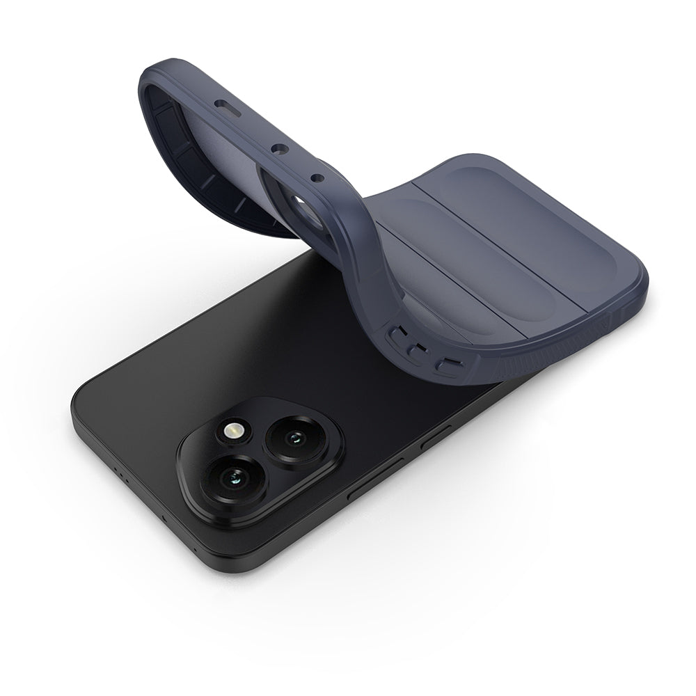 Honor 400 Kılıf Esnek TPU Oyuklu Arka Yüzey Tasarımlı Zore Etnik Silikon Kapak Siyah