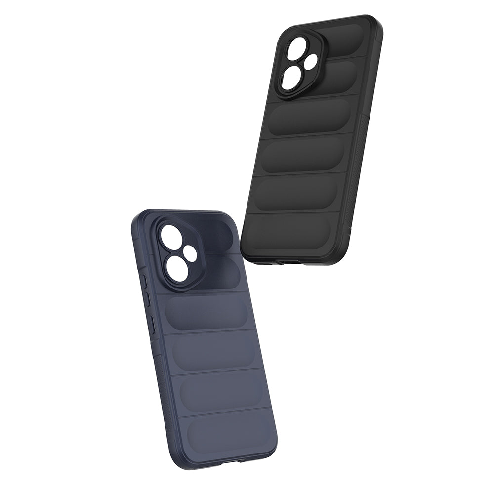 Honor 400 Kılıf Esnek TPU Oyuklu Arka Yüzey Tasarımlı Zore Etnik Silikon Kapak Siyah