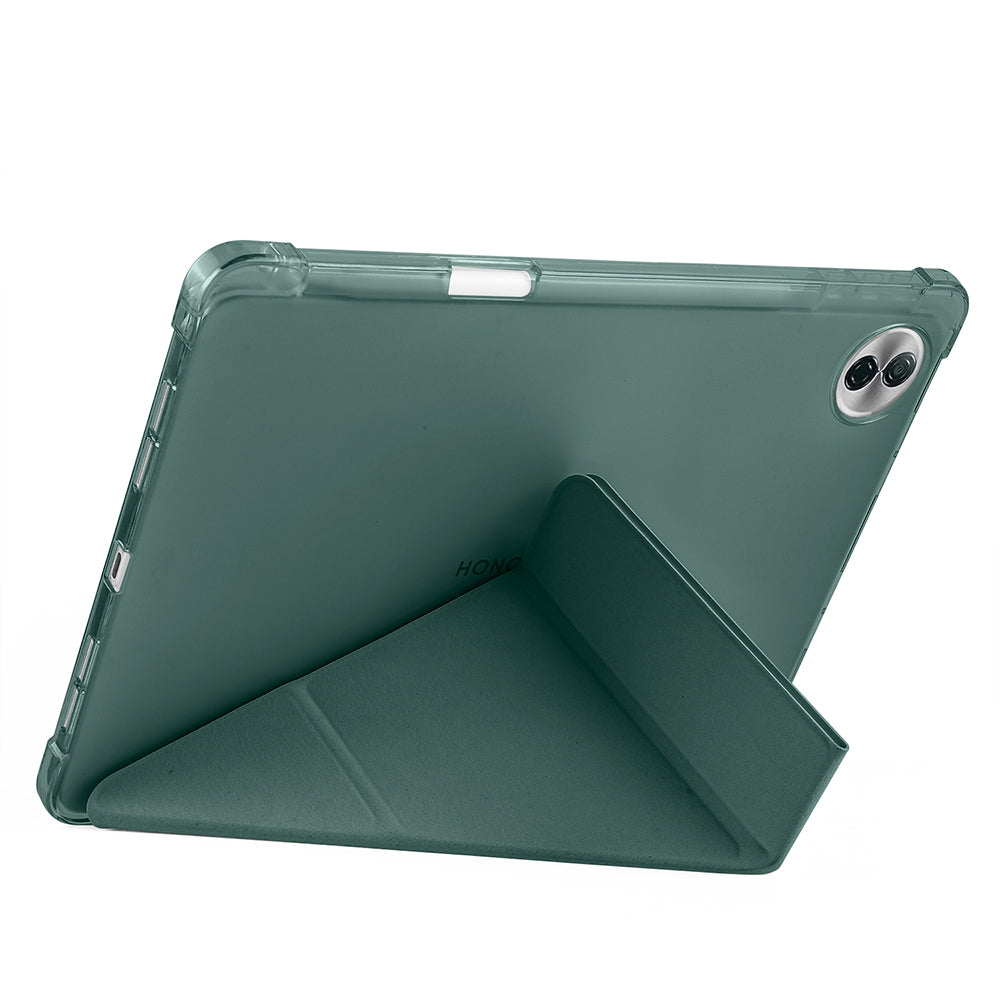 Honor Pad 10 12.1 Kılıf Zore Tri Folding Kalem Bölmeli Standlı Kılıf