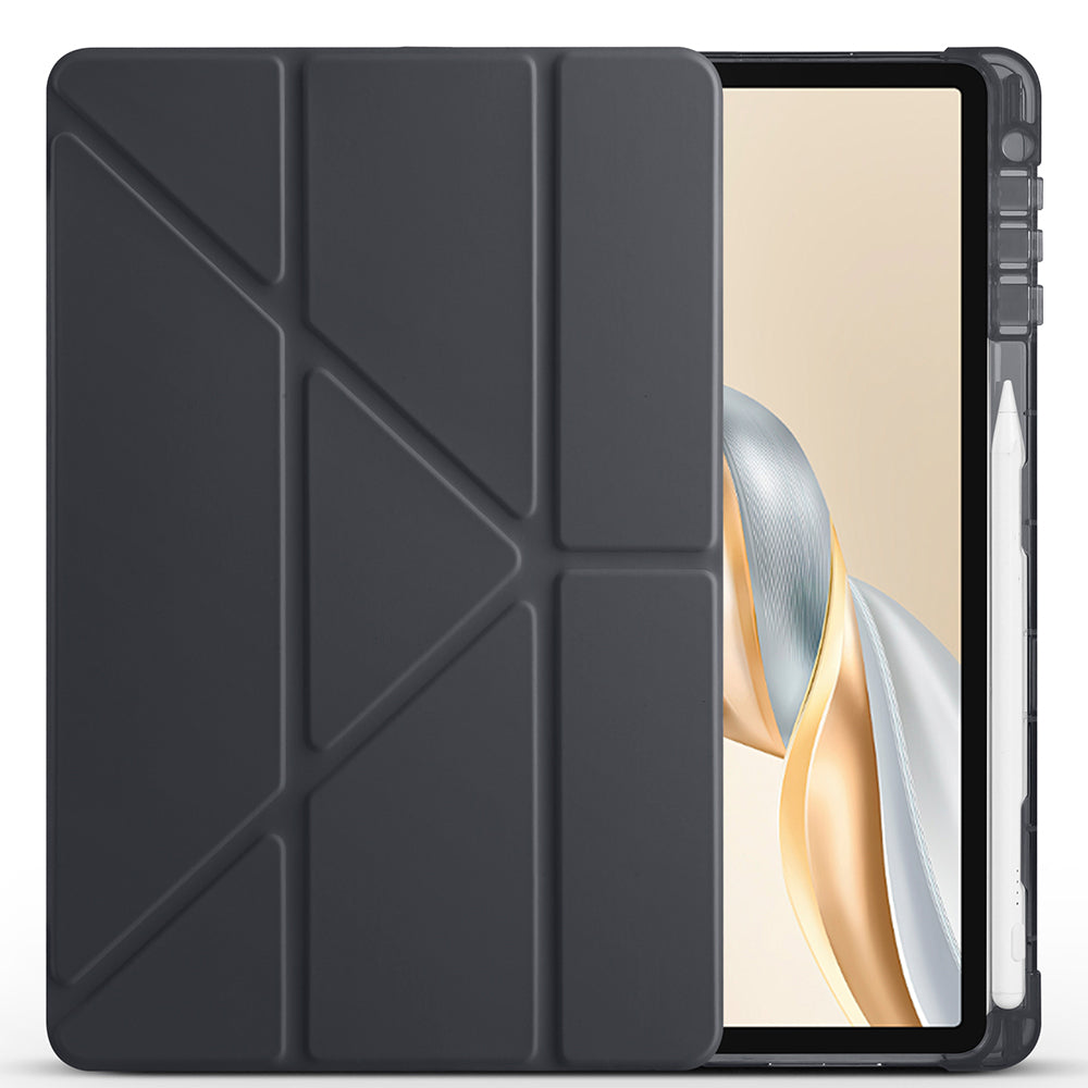 Honor Pad X9A Kılıf Zore Tri Folding Kalem Bölmeli Standlı Kılıf