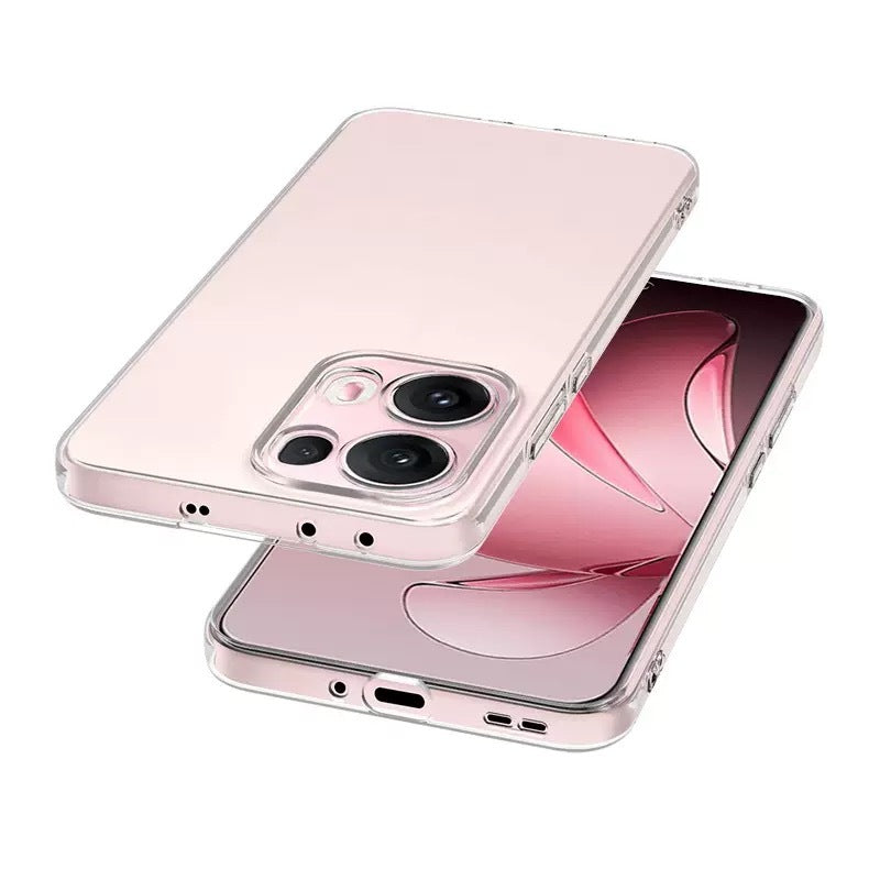 Oppo Reno 13 Pro Kılıf Zore Süper Silikon Kapak Şeffaf