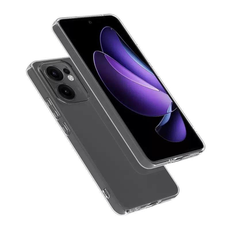 Oppo Reno 13F 5G Kılıf Zore Süper Silikon Kapak Şeffaf